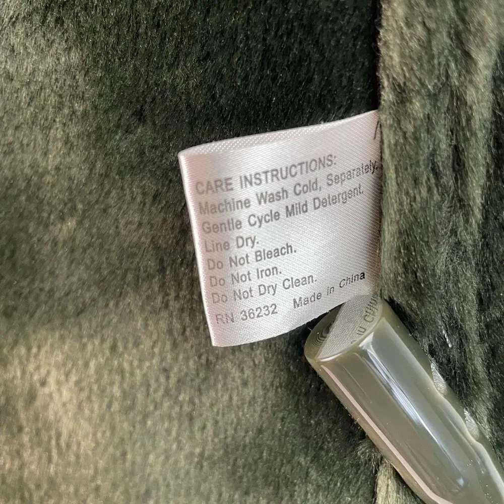 Gallery Women's Green Toggle Coat Size M EUC